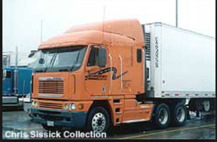 picture of old school cabover truck