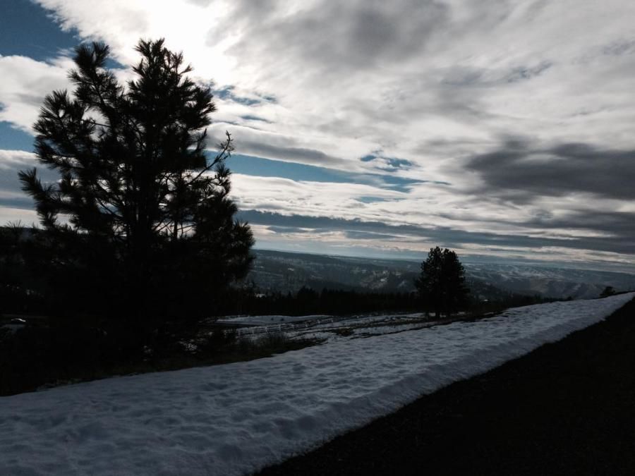 beautiful picture of the sky and nature scenery taken by trucker