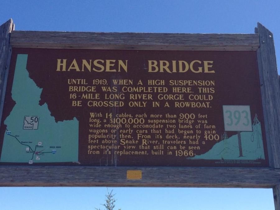 Hensen Bridge Snake River Canyon in Twin Falls, ID