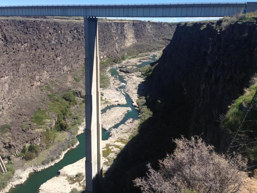 Hensen Bridge Snake River Canyon in Twin Falls, ID