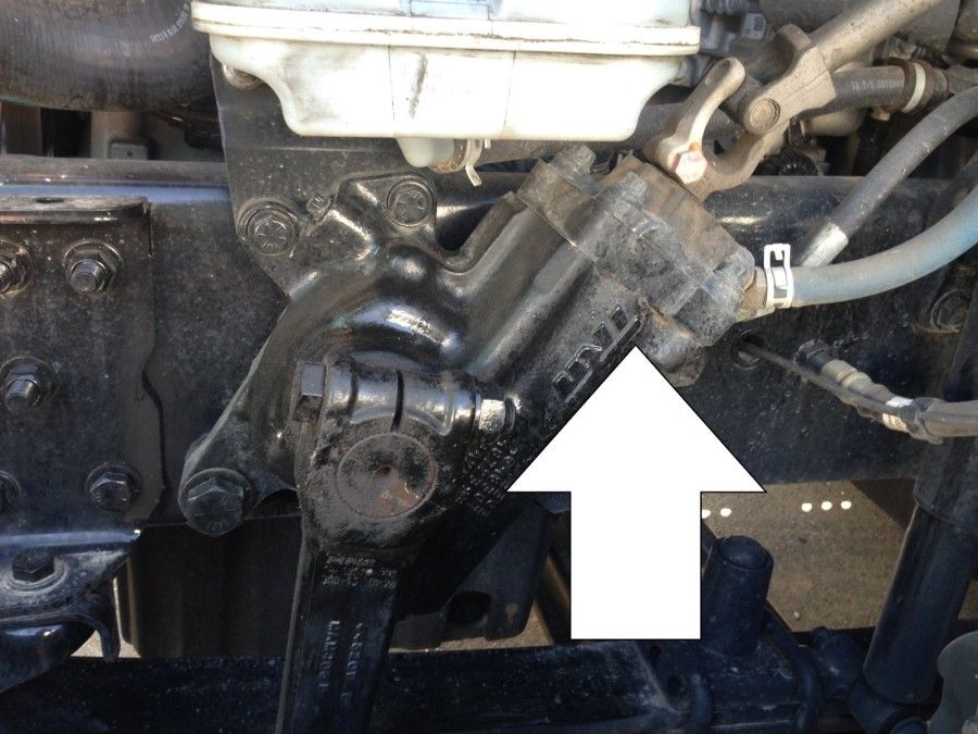 truck driver's pretrip inspection gear-driven power steering pump