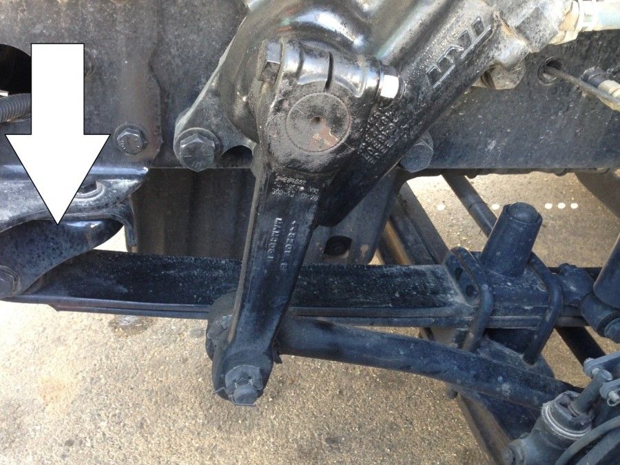 truck driver's pretrip inspection spring hanger