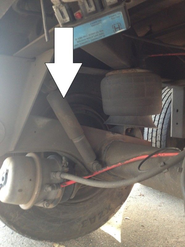 truck driver pretrip inspection shock absorber