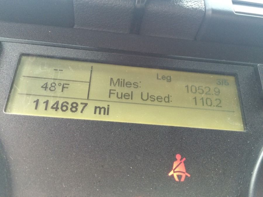 truck driver odometer and fuel economy