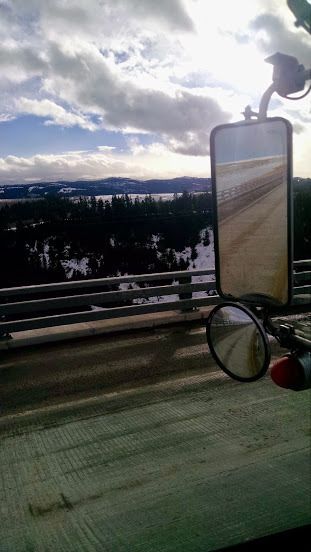 a truckers scenery pictures out the window