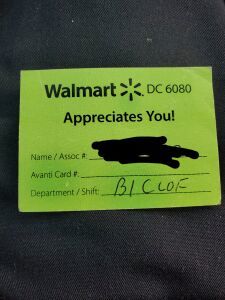 Appreciation card