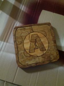 Made this little wood puzzle as a gift.