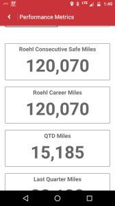 official mileage with company as of Feb 6th