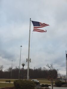 Wind at a rest area. US-30, IN