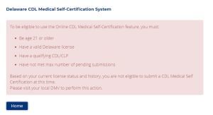 Self Certification